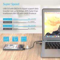 2.5-Inch SATA 3.0 To USB 3.0 Hard Drive Disk Box HDD External Enclosure SATAHDD And SSD -Trans กล่อง แบบใสพร้อมสายusb3.0