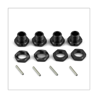 For ARRMA 1/8 6S TYPHON 1/7 INFRACTION LIMITLESS F1 17MM Metal Bonder, Metal Accessories Refitting Kit ,Black