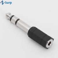 SURP 3.5mm Jack to 6.35mm ใหม่ ตัวแปลง ปลั๊กแปลง อะแดปเตอร์สายหูฟัง ปลั๊กหูฟัง แจ็คไมโครโฟน ชายกับหญิง