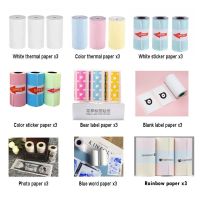 ✷✈☑ Thermal Label Paper Sticker DIY Photos Study Notes Memo Ticket Receipt Bill Paper For PeriPage PAPERANG Phomemo Poooli Printer