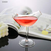 CHIDI 1pcs BIRD Champagne Glass Creative Molecular smoked cocktail Goblet แก้วปาร์ตี้บาร์ดื่มถ้วยไวน์150ml