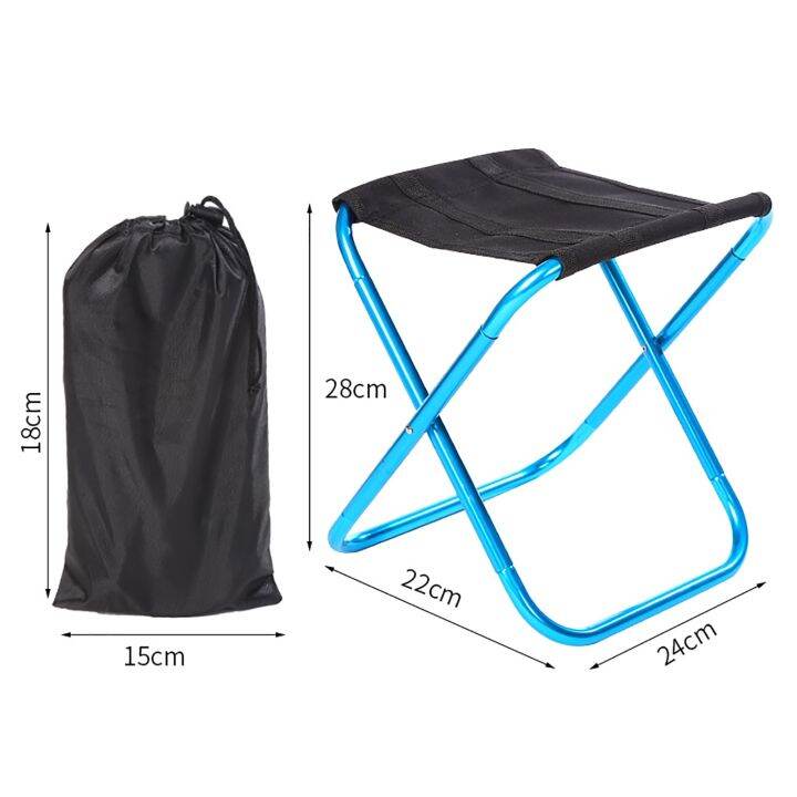 150kg-thickened-outdoor-camping-small-chair-portable-folding-aluminum-alloy-stool-bench-stool-mare-ultralight-picnic-fishing-new