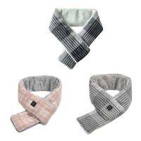 {Warm scarf}3เกียร์ปรับกลางแจ้งผ้าพันคอความร้อนเสื้อผ้า Pad USB ไฟฟ้าสมาร์ท