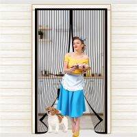 Magnetic Door Custom Size Net Curtain Fly Insect Closing Invisible Mesh indoor living room