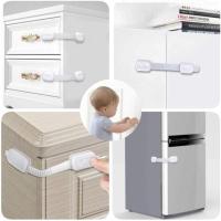 【hot】○₪☈  10Packs Child Safety Locks Adjustable Straps Latches Drawers Sliding Doors Refrigerator