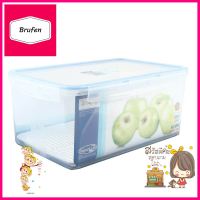 กล่องอาหารเหลี่ยม MICRON SUPER LOCK 9.4 ลิตรFOOD CONTAINER SUPER LOCK MICRON 9.4L CLEAR **บริการเก็บเงินปลายทาง**