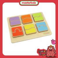 Masterkidz ของเล่นเสริมทักษะ เกมจับคู่รูปร่างปริศนา Shape Matching Puzzle