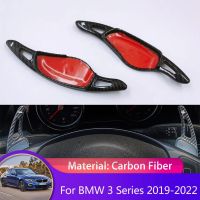 2x for BMW 3 Series G20 2019~2022 Carbon Fiber Car Steering Wheel Paddles Shift Extension Shifters DSG Gear Sticker Accessories