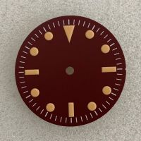 【YF】 Modified Watch Accessories Dial Orange Scale Without Luminous Suitable for NH35/8215/2836 Movement