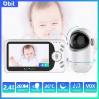 VB801 Baby Monitor 4.3นิ้ววิดีโอแพนเอียงกล้อง2.4กรัมไร้สายสองทางเสียง Night Vision กล้องรักษาความปลอดภัยพี่เลี้ยงเด็ก