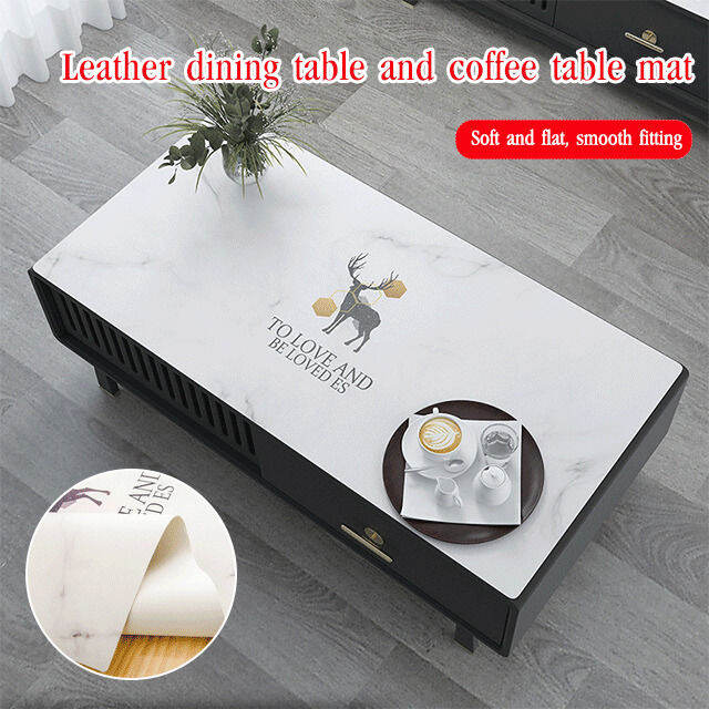 Ready Stock Leather dining table and coffee table mat Lazada PH