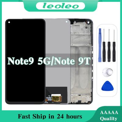 Original Screen replacement For Xiaomi Redmi Note 9T Redmi Note 9 5G Lcd Display Assembly M2007J22G M2007J22C22G With Frame