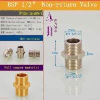 №✇► 2Pieces/lot 1/2 BSP Full copper material out thread Non-return Valve