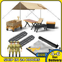เครื่องประดับตั้งแคมป์จำลอง MN-85K แบบกันสาดด้านข้างเต็นท์ตั้งแคมป์ทรายบันไดโต๊ะเก้าอี้ตกแต่งเข้ากันได้กับรถ RC 1/12เดือน MN98 D90 MN99S MN86 MN78 MN128