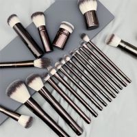 【cw】 Hourglass Set Of Makeup Brushes EyeShadow EyeLiner Smudger Blush Foundation Concealer Metal Handle Cosmetcis Tools Soft !