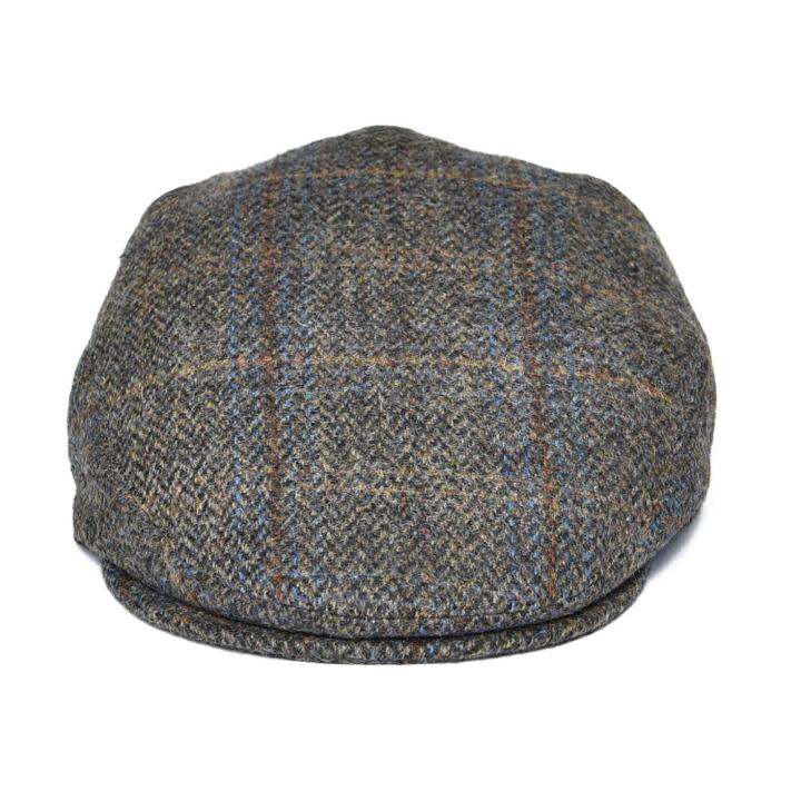 100 Wool Ivy Cap Herringbone Flat Caps Tweed Scally Hat Paddy