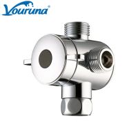 VOURUNA Multi-function 3 Way Hand Shower Flow Diverter Valve -G1/2 Three Function Switch Adapter for Toilet Bidet