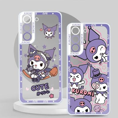 （shine electron）Kuromi S23การ์ตูนน่ารักสำหรับ Samsung,S21 S22พิเศษ S20 FE Note20 S10 10 Plus Lite เคสโทรศัพท์โปร่งใสตานางฟ้า