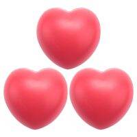 3X Heart Stress Reliever Ball Red