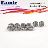 แบริ่ง Kande F694zz 10ชิ้น Abec-1 F694 Zz F694-2z แบริ่งลูกร่องลึกขนาดเล็ก F4 * 11*4มม694 F694