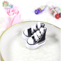 VEW8 5cm Doll Shoes DENIM Canvas Toy Shoes1/6 BJD สำหรับตุ๊กตารัสเซีย sneackers