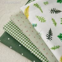 ✳✈ 160x50cm Customized Popohouse Fresh Green Olive Leaf Pigeon Pure Cotton Twill Fabric Ins Girl Bedroom Tablecloth Clothing Fabric