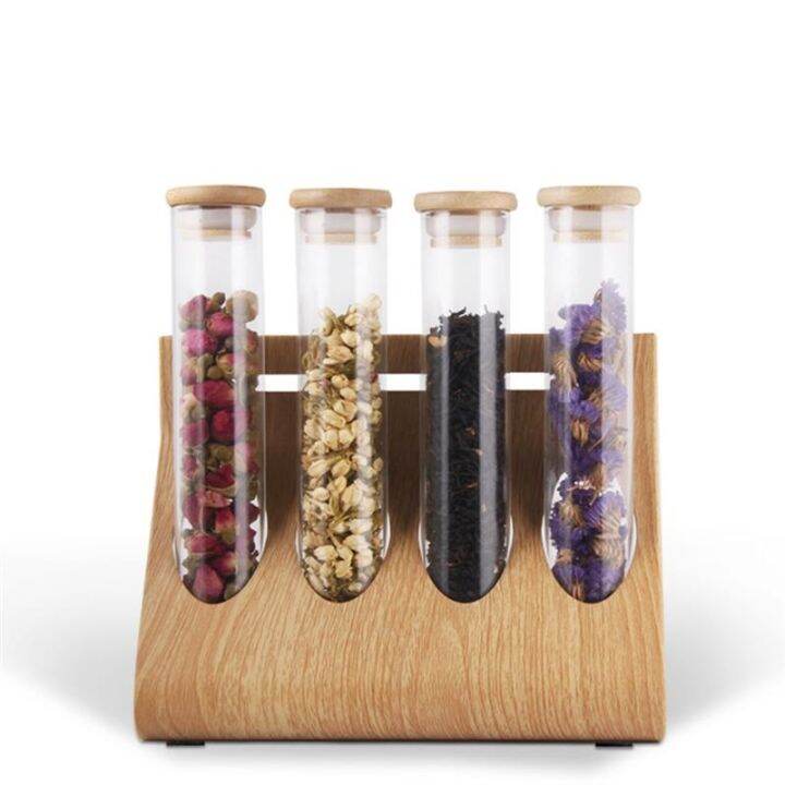 cw-beans-holder-glass-test-tubes-storage-bottle-with-stopper-spice-cereals-rack-jars-containers-display