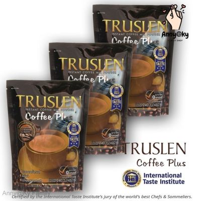 Truslen Coffee Plus ทรูสเลน คอฟฟี่ พลัส 16g/ 15 ซอง Truslen Coffee Plus 15 sachets (Package) 240g.X3