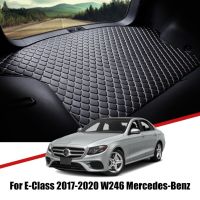 Alas Bagasi Mobil หนังสำหรับ Mercedes Benz W246 W213 E Class 2017-2020ถาดไลเนอร์กระบะแผ่นผ้าคลุมรองเท้าบู๊ทอุปกรณ์ตกแต่งภายในรถยนต์