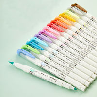 Japanese Zebra WFT8 51525color Set MildLiner Soft Brush Pen Double-headed Mild liner Highlighter Marker Pen School Supplies