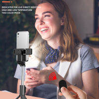 FANGTUOSI 2023ใหม่บลูทูธ S Elfie ติดพับไร้สายขาตั้งกล้องที่มีบลูทูธชัตเตอร์เติมแสง Monopod สำหรับ