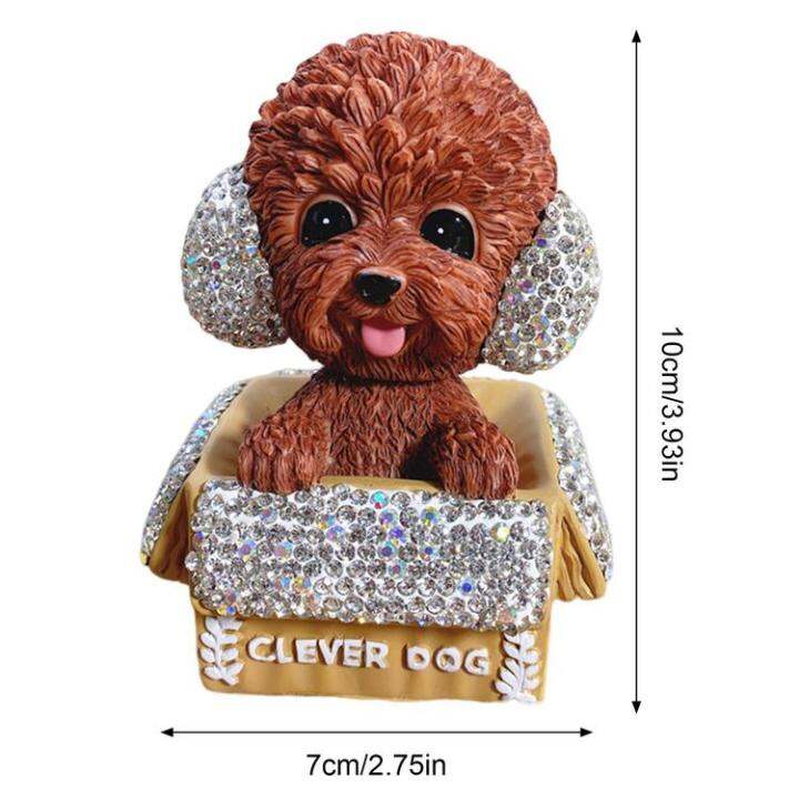 car-bobblehead-dashboard-bobbleheads-dog-poodle-for-car-with-rhinestones-3d-realistic-vehicle-automobile-dashboard-bobble-head-decor-car-acessories-fit