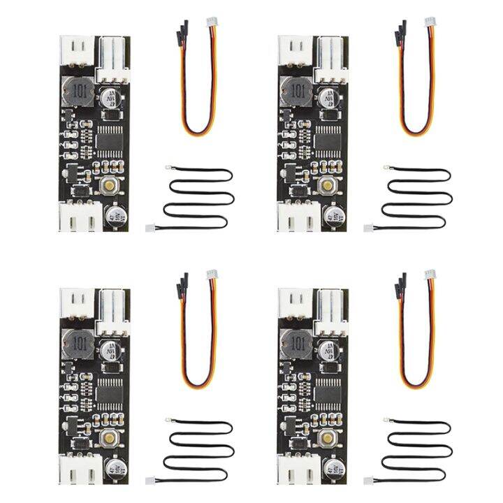 4X Temperature Controller Module Single 12V DC PWM 23 Wire Fan Temperature Control Governor