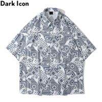 เสื้อเชิ้ตสําหรับผู้ชายแขนสั้นพิมพ์ลาย Dark Icon Full 2021