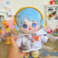 Genuine 20cm Plush Doll Toy for Girls Wang Junkai Karry Tfboys Suga V Jungkook Stuffed Dolls Accessories Fans Birthday Gift