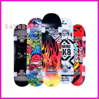 ?ส่งฟรี SALABOสเก็ตบอร์ด(สเก็ตบอร์ด) เกรดพรีเมี่ยม SKATEBOARDS ไซส์ 80X20X10 CM  วัสดุอย่างดี มีน้ำหนัก ทนทาน สเก็ตบอด #SKB01