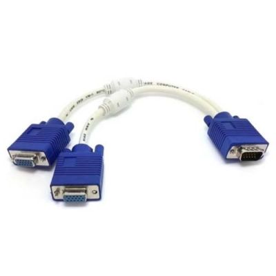 CABLE Y VGA 1M/2F 30CM (หัวน้ำเงิน)