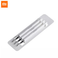 【✲High Quality✲】 miciweix Mi Xiaomi Mijia ปากกาเซ็นชื่อจุดเขียน0.5มม. เรียบปากกาลงชื่อทนทานพร้อมปากกาสะกดไฟปากกาเติมหมึกดำ3ชิ้น