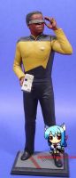 Movie STAR TREK สตาร์เทรค next generation Lieutenant Geordi La Forge 1/6 Figure Vinyl Model โมเดล ไวนิล ฟิกเกอร์