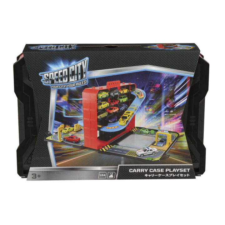 Toys R Us Speed City สปีด ซิตี้ แคร์รี่ เคส เพลย์เซ็ต (924870)โรงจอดรถ