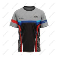 For BMW T-Shirt GS Motorrad R1250GS/R1200GS/ F850GS/F750GS/ Touring Motorcycle Racing ADVENTURE Black Grey Summer Jerseys