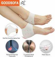 1 Pair (2pcs) Silicone Gel Heel Protector Heel Cups, Plantar Fasciitis Inserts, Heel Pads Cushion Great for Leg Heel Pain, Achilles Tendinitis, Dry Anti Crack Moisturizing Ellgy Cracked Healing Foot Care Relief Sock Tumit Sakit