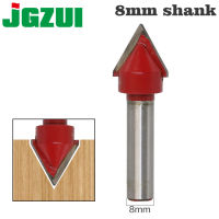 1ชิ้น8มิลลิเมตร Shank60ไม้บิตตรง End Mill T Rimmer ทำความสะอาดล้างตัดมุมรอบ Cove กล่องบิตเครื่องมือ