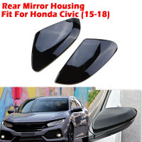 Rearview Mirror Housing Side Wing Mirror Cover Caps Original Buckle Fit For HONDA Civic 10th 2016 2017 2018 Car Accessories