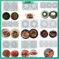 QIANW ลวดลายดอกไม้ แม่พิมพ์อบ Bakeware น้ำตาล เครื่องมือตกแต่งเค้ก แม่พิมพ์ซิลิโคน แม่พิมพ์ลูกไม้เค้ก เสื่อ Fondant