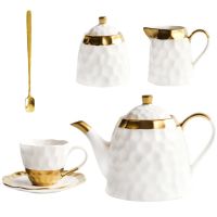 ✳ Ceramic Coffee Cup Set Simple Afternoon Tea Cup Flower Tea Tea Set Set European Household High-end Cup Set