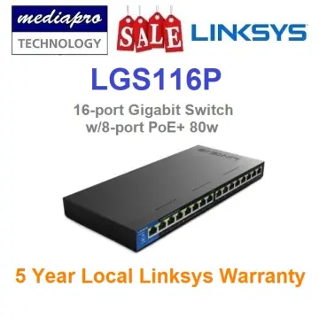 Linksys Business Switch 8-Port Managed Gigabit PoE+ Switch
