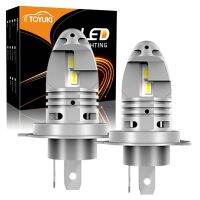 【Best value for money】 Toyuki 2ชิ้นหลอดไฟไฟหน้ารถมอเตอร์ไซค์แบบ Led H4 18000lm ฮาโลเจนขนาดสำหรับ9003 Lampu Depan Mobil 12ชิ้น Csp 7035 Led Chips 6000K สีขาว