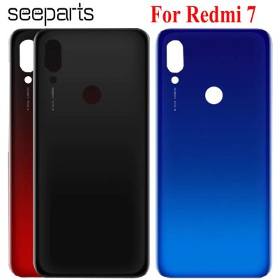 For Xiaomi Redmi 7 Back Battery Cover Rear Door Housing Case Panel redmi7 Replacement Parts 6.26 quot; Redmi 7 Battery Cover