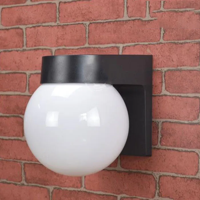 led-wall-lamp-modern-loft-villa-outdoor-porch-light-black-white-pc-base-milky-acrylic-lampshade-e27-ball-outdoor-wall-lights